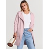 image:imageANRABESS Womens Cardigan Sweater Open Front Knit Long Coatigan Dressy Casual Jacket Coat 2026 Fall Outfits Classy ClothesPink