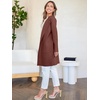 image:imageANRABESS Womens Cardigan Sweater Open Front Knit Long Coatigan Dressy Casual Jacket Coat 2026 Fall Outfits Classy ClothesRed Brown