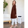 image:imageANRABESS Womens Cardigan Sweater Open Front Knit Long Coatigan Dressy Casual Jacket Coat 2026 Fall Outfits Classy ClothesRed Brown