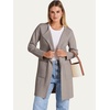 image:imageANRABESS Womens Cardigan Sweater Open Front Knit Long Coatigan Dressy Casual Jacket Coat 2026 Fall Outfits Classy ClothesTaupe