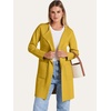 image:imageANRABESS Womens Cardigan Sweater Open Front Knit Long Coatigan Dressy Casual Jacket Coat 2026 Fall Outfits Classy ClothesYellow