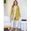 image:imageANRABESS Womens Cardigan Sweater Open Front Knit Long Coatigan Dressy Casual Jacket Coat 2026 Fall Outfits Classy ClothesYellow