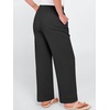 image:imageANRABESS Womens Casual Pants Summer High Waist Drawstring Loose Fit 2026 Beach Lightweight Comfy Lounge Trousers with PocketsBlack