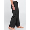 image:imageANRABESS Womens Casual Pants Summer High Waist Drawstring Loose Fit 2026 Beach Lightweight Comfy Lounge Trousers with PocketsBlack