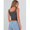 image:imageANRABESS Womens Crop Tank Tops Soft Breathable Ribbed Slim Fit Comfy for BasicCasualGoing OutampDaily WearCharcoal