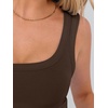 image:imageANRABESS Womens Crop Tank Tops Soft Breathable Ribbed Slim Fit Comfy for BasicCasualGoing OutampDaily WearCoffee