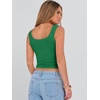 image:imageANRABESS Womens Crop Tank Tops Soft Breathable Ribbed Slim Fit Comfy for BasicCasualGoing OutampDaily WearGreen
