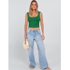 image:imageANRABESS Womens Crop Tank Tops Soft Breathable Ribbed Slim Fit Comfy for BasicCasualGoing OutampDaily WearGreen