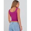 image:imageANRABESS Womens Crop Tank Tops Soft Breathable Ribbed Slim Fit Comfy for BasicCasualGoing OutampDaily WearPurple Red