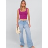 image:imageANRABESS Womens Crop Tank Tops Soft Breathable Ribbed Slim Fit Comfy for BasicCasualGoing OutampDaily WearPurple Red