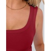 image:imageANRABESS Womens Crop Tank Tops Soft Breathable Ribbed Slim Fit Comfy for BasicCasualGoing OutampDaily WearRed