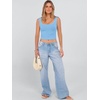 image:imageANRABESS Womens Crop Tank Tops Soft Breathable Ribbed Slim Fit Comfy for BasicCasualGoing OutampDaily WearSky Blue