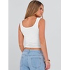 image:imageANRABESS Womens Crop Tank Tops Soft Breathable Ribbed Slim Fit Comfy for BasicCasualGoing OutampDaily WearWhite