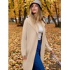 image:imageANRABESS Womens Long Cardigans Sweater 2026 Fall Dressy Casual Lapel Knit Warm Trench Coatigan Oversized Blazer Jacket CoatApricot