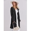 image:imageANRABESS Womens Long Cardigans Sweater 2026 Fall Dressy Casual Lapel Knit Warm Trench Coatigan Oversized Blazer Jacket CoatBlack