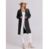 image:imageANRABESS Womens Long Cardigans Sweater 2026 Fall Dressy Casual Lapel Knit Warm Trench Coatigan Oversized Blazer Jacket CoatBlack