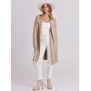 image:imageANRABESS Womens Long Cardigans Sweater 2026 Fall Dressy Casual Lapel Knit Warm Trench Coatigan Oversized Blazer Jacket CoatDark Apricot
