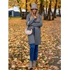 image:imageANRABESS Womens Long Cardigans Sweater 2026 Fall Dressy Casual Lapel Knit Warm Trench Coatigan Oversized Blazer Jacket CoatDark Grey
