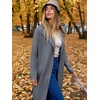 image:imageANRABESS Womens Long Cardigans Sweater 2026 Fall Dressy Casual Lapel Knit Warm Trench Coatigan Oversized Blazer Jacket CoatDark Grey