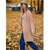 image:imageANRABESS Womens Long Cardigans Sweater 2026 Fall Dressy Casual Lapel Knit Warm Trench Coatigan Oversized Blazer Jacket CoatDeep Apricot