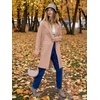 image:imageANRABESS Womens Long Cardigans Sweater 2026 Fall Dressy Casual Lapel Knit Warm Trench Coatigan Oversized Blazer Jacket CoatDeep Apricot