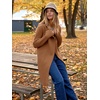 image:imageANRABESS Womens Long Cardigans Sweater 2026 Fall Dressy Casual Lapel Knit Warm Trench Coatigan Oversized Blazer Jacket CoatDeep Caramel