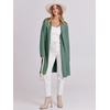 image:imageANRABESS Womens Long Cardigans Sweater 2026 Fall Dressy Casual Lapel Knit Warm Trench Coatigan Oversized Blazer Jacket CoatGreen