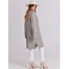 image:imageANRABESS Womens Long Cardigans Sweater 2026 Fall Dressy Casual Lapel Knit Warm Trench Coatigan Oversized Blazer Jacket CoatGrey Khaki