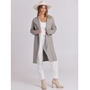 image:imageANRABESS Womens Long Cardigans Sweater 2026 Fall Dressy Casual Lapel Knit Warm Trench Coatigan Oversized Blazer Jacket CoatGrey Khaki