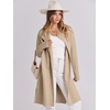 image:imageANRABESS Womens Long Cardigans Sweater 2026 Fall Dressy Casual Lapel Knit Warm Trench Coatigan Oversized Blazer Jacket CoatKhaki