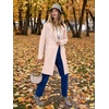 image:imageANRABESS Womens Long Cardigans Sweater 2026 Fall Dressy Casual Lapel Knit Warm Trench Coatigan Oversized Blazer Jacket CoatLight Apricot