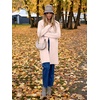 image:imageANRABESS Womens Long Cardigans Sweater 2026 Fall Dressy Casual Lapel Knit Warm Trench Coatigan Oversized Blazer Jacket CoatLight Apricot