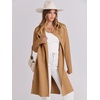 image:imageANRABESS Womens Long Cardigans Sweater 2026 Fall Dressy Casual Lapel Knit Warm Trench Coatigan Oversized Blazer Jacket CoatLight Brown