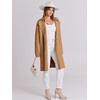 image:imageANRABESS Womens Long Cardigans Sweater 2026 Fall Dressy Casual Lapel Knit Warm Trench Coatigan Oversized Blazer Jacket CoatLight Brown
