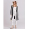 image:imageANRABESS Womens Long Cardigans Sweater 2026 Fall Dressy Casual Lapel Knit Warm Trench Coatigan Oversized Blazer Jacket CoatLight Grey