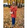 image:imageANRABESS Womens Long Cardigans Sweater 2026 Fall Dressy Casual Lapel Knit Warm Trench Coatigan Oversized Blazer Jacket CoatOrange