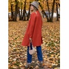 image:imageANRABESS Womens Long Cardigans Sweater 2026 Fall Dressy Casual Lapel Knit Warm Trench Coatigan Oversized Blazer Jacket CoatOrange