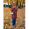 image:imageANRABESS Womens Long Cardigans Sweater 2026 Fall Dressy Casual Lapel Knit Warm Trench Coatigan Oversized Blazer Jacket CoatRusty Red