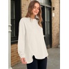image:imageANRABESS Womens Long Sleeve Henley Tops Tunic Sweatshirt Loose Slit Casual Button Shirts Pullover 2026 Fall Winter OutfitsBeige