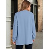 image:imageANRABESS Womens Long Sleeve Henley Tops Tunic Sweatshirt Loose Slit Casual Button Shirts Pullover 2026 Fall Winter OutfitsBlue