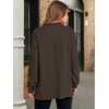 image:imageANRABESS Womens Long Sleeve Henley Tops Tunic Sweatshirt Loose Slit Casual Button Shirts Pullover 2026 Fall Winter OutfitsBrown