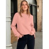 image:imageANRABESS Womens Long Sleeve Henley Tops Tunic Sweatshirt Loose Slit Casual Button Shirts Pullover 2026 Fall Winter OutfitsCoral Pink