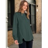 image:imageANRABESS Womens Long Sleeve Henley Tops Tunic Sweatshirt Loose Slit Casual Button Shirts Pullover 2026 Fall Winter OutfitsDark Green