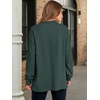 image:imageANRABESS Womens Long Sleeve Henley Tops Tunic Sweatshirt Loose Slit Casual Button Shirts Pullover 2026 Fall Winter OutfitsDark Green