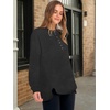 image:imageANRABESS Womens Long Sleeve Henley Tops Tunic Sweatshirt Loose Slit Casual Button Shirts Pullover 2026 Fall Winter OutfitsDeep Grey