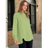 image:imageANRABESS Womens Long Sleeve Henley Tops Tunic Sweatshirt Loose Slit Casual Button Shirts Pullover 2026 Fall Winter OutfitsGreen