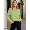 image:imageANRABESS Womens Long Sleeve Henley Tops Tunic Sweatshirt Loose Slit Casual Button Shirts Pullover 2026 Fall Winter OutfitsGreen