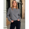 image:imageANRABESS Womens Long Sleeve Henley Tops Tunic Sweatshirt Loose Slit Casual Button Shirts Pullover 2026 Fall Winter OutfitsGrey