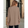 image:imageANRABESS Womens Long Sleeve Henley Tops Tunic Sweatshirt Loose Slit Casual Button Shirts Pullover 2026 Fall Winter OutfitsKhaki