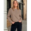 image:imageANRABESS Womens Long Sleeve Henley Tops Tunic Sweatshirt Loose Slit Casual Button Shirts Pullover 2026 Fall Winter OutfitsKhaki